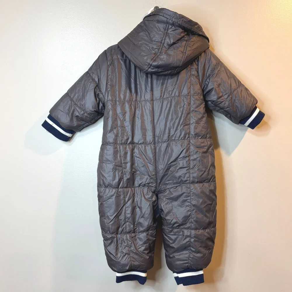Urban Republic Gray Puffer Snowsuit Baby 18M‎ Winter Warm Sherpa Lined